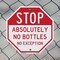 Signmission Stop Absolutely No Bottles No Excep, 10 inch X 10 inch, Aluminum Metal Signs, 2PK OC-A-2PACK-10-241 - alternate 5