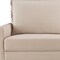 Homeroots 69" Beige Velvet Sofa With Dark Brown Legs 543725 - alternate 6