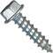 Hillman #7 x 1/2 In. Slotted Hex Washer Head Zinc Sheet Metal Screw (100 Ct.) Zinc-Plated 70265 - alternate 1