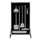 5S Supplies Housekeeping Shadow Board Broom Station V2, Black / Gray Shadows, No Broom, No Text HSB-V2-BLACK/GRAY-BO-NO TEXT - alternate 1