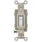 Hubbell Wiring Heavy Duty Industrial Toggle Switch, 30A 120/277V AC, Double Pole, Back & Side Wired HBL3032W - alternate 4