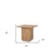 Homeroots 22" Brown Solid Wood Square Block End Table 604029 - alternate 5