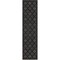 Homeroots 8' Charcoal And Black Trellis Indoor Outdoor Runner Rug 545224 - alternate 8