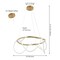 Jonathan Y Lisette 25" Contemporary Minimalist 360 Adjustable Silicone Rope Dimmable Integrated LED Chandelier,  JYL7140A - alternate 10