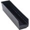 Quantum Storage Systems Shelf Storage Bin, Polypropylene, Black, 4 in H, 4 1/8 in W, 17 7/8 in L QSB103CO - alternate 1