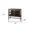 Homeroots Rustic Dark Brown Two Door Shadowbox Cabinet 391993 - alternate 6