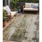 Homeroots 5' X 8' Olive Green And Ivory Abstract Washable Indoor Outdoor Area Rug 616179 - alternate 1