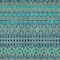 Homeroots 9' X 12' Teal Blue And Navy Blue Quatrefoil Washable Indoor Outdoor Area Rug 583256 - alternate 8