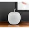 Homeroots 6" White Aluminum Decorative Apple Tabletop Sculpture 383764 - alternate 5
