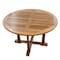 Homeroots 48" Brown Round Solid Teak Wood Dining Table 476414 - alternate 4