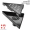 Hydroware Triangle Shower Drain, C06 Matte Black, 8 Inches HYD-0026 - alternate 5