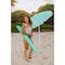 Picnic Time Family Of Brands 5.5 Ft. Portable Beach Umbrella, Mermaid Teal 822-00-331-000-0 - alternate 7