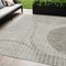 Homeroots 5' X 8' Taupe Beige And Ivory Striped Washable Indoor Outdoor Area Rug 583083 - alternate 1