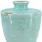 Homeroots 12" Aqua Terracotta Crackle Glaze Round Table Vase 534265 - alternate 4