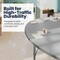 Flash Furniture Wren 96 in x 48 in Kidney Adjustable Height Activity Table, Thermal Laminate Top, Short Legs, Gray XU-A4896-KIDNY-GRY-T-P-GG - alternate 9