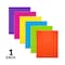 C-Line Products 8-1/2" x 11" Assorted 2-Pocket Laminated Paper Portfolio with 3-Hole Punch, 1/EA, 100EA/DS 06300-DS - alternate 1