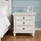 Homeroots 28" White Wood Three Drawer Nightstand 399249 - alternate 5