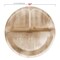 Smarty Had A Party 10" Round Palm Leaf 3-Partition Eco Friendly Disposable Dinner Plates (100 Plates), 100PK 4670RP-CASE - alternate 5