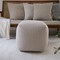 Homeroots 18" Beige Polyester Cube Outdoor Pouf Ottoman 551570 - alternate 8