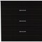 Homeroots 32" Black Three Drawer Dresser 544035 - alternate 12