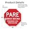 Signmission Pare Sonar Bocina Proceder Con Prec, 18 Inch X 18 Inch, Vinyl Decal OC-D-18-205 - alternate 2