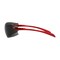 Bouton Optical Rimless Safety Glasses with Red Temple, Gray Lens and Anti-Scratch / Anti-Fog Coating 250-45-1021 - alternate 3