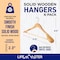 Lifemaster Solid Wooden Hanger Set, Non-Slip, 360 Deg Swivel Hook, Space-Saving, 6PK LMSUWD6 - alternate 8