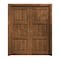 Sartodoors Sliding French Double Pocket Doors 36 x 84 inches, Ego 5010 Cognac Oak Veneer, Kit Rail Hardware ,  EGO5010DP-DKO-3684 - alternate 1