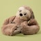 Hugimals World Hugarounds Sawyer the Sloth Weighted Neck and Shoulder Wrap Brown HUG042SL - alternate 8