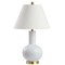 Jonathan Y Han 27" Ceramic/Iron Contemporary USB Charging LED Table Lamp, White/Brass Gold JYL6600A - alternate 1