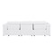 Homeroots 100" White Top Grain Leather Reclining Metal USB Sofa 720361 - alternate 8