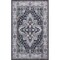Jonathan Y Superbia Boho Medallion Border Non-Slip Machine-Washable Gray/Charcoal 5 ft. x 8 ft. Area Rug WSH502D-5 - alternate 1