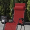 Flash Furniture Red Mesh Zero Gravity Lounge Chair, 2PK 2-GM-103122SS-RD-GG - alternate 14