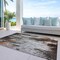 Homeroots 5' X 8' Gray Rust And Ivory Abstract Washable Indoor Outdoor Area Rug 615861 - alternate 5