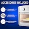 Brentwood Industries 1700 Watt 24 Quart Convection Air Fryer Toaster Oven in Silver AF-2400SI - alternate 5