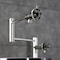 Kingston Brass Deck Mount Pot Filler Faucet with Knurled Handle, Polished Nickel KS4706RKZ - alternate 5