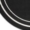Homeroots 4' Black And Ivory Round Indoor Outdoor Area Rug 545941 - alternate 5