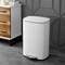 Happimess Connor Rectangular 13.2-Gallon Trash Can with Soft-Close Lid and FREE Mini Trash Can, Cotton White HPM1006C - alternate 7