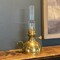 Kings County Tools Oil Lamp 9 in Tall Lamp with Antique-Style Brass Body & Glass Chimney Decorative Kerosene Lantern GW78A05-01 - alternate 4
