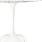 Homeroots 40" White Rounded Stone And Metal Pedestal Base Dining Table 520844 - alternate 9