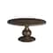 Homeroots 60" Brown Solid Wood Pedestal Base Round Top Dining Table 565240 - alternate 7