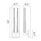 Cwi Lighting Curva Integrated LED 19in Sand Black Indoor-Outdoor Wall Light with Handcrafted Glass 1725W19-1-101-A - alternate 5