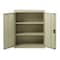 Hirsh Storage Cabinet, 42 in H, 36 in W, 18 in D, Recessed Twist, Keyed, Putty, 2 Shelves 22001 - alternate 11