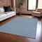 Homeroots 3' X 5' Blue And Sky Blue Floral Washable Indoor Outdoor Area Rug 610642 - alternate 8