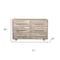 Homeroots 57" Gray Solid Wood Six Drawer Dresser 661220 - alternate 8