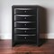 Homeroots 32" Black Solid Wood Five Drawer Standard Chest 376971 - alternate 4