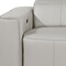 Homeroots 104" Light Gray Top Grain Leather Reclining Metal USB Sofa 720389 - alternate 8