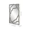 Homeroots 44" Gray Wood Free Form Framed Accent Mirror 635503 - alternate 3