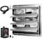 Ipower 18 Inch Shutter Exhaust Fan Aluminum+ fan speed controller + Disposal Power Cord Kit HIFANXEXHAUST18CTB - alternate 1