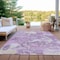 Homeroots 10' X 14' Lavender And Lilac Abstract Washable Indoor Outdoor Area Rug 609575 - alternate 5